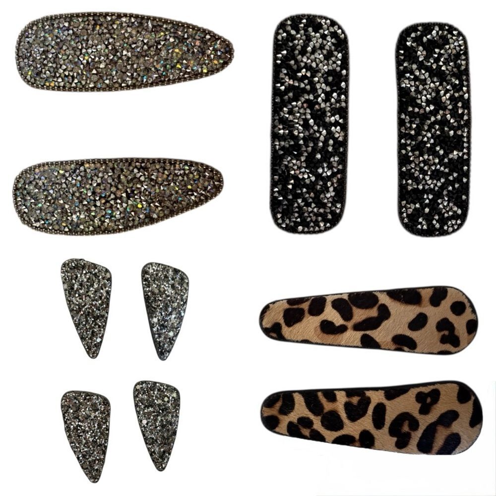 NEW Assorted Hair Barrette Bundle Occasion Updo Black Tie